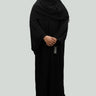 Black Girls Pleated Batwing Abaya