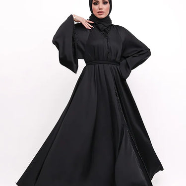 Black Makeba Pearl Abaya