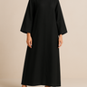 Black Premium Linen Abaya