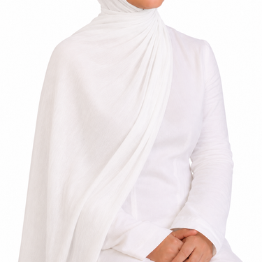 White AirLite Rayon Hijab