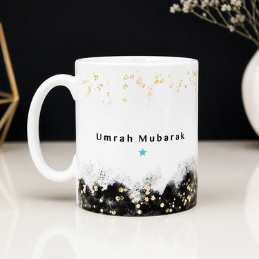Umrah Mubarak Blue Star Mug