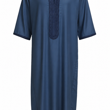 Royal Blue Moroccan Thobe