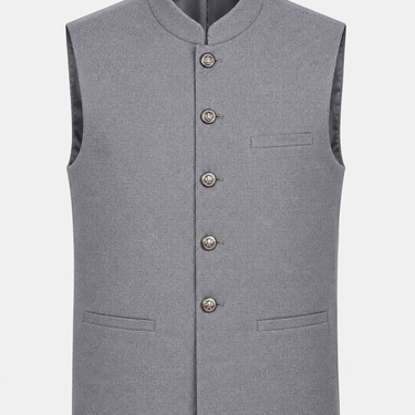 Grey Heritage Textured Waistcoat