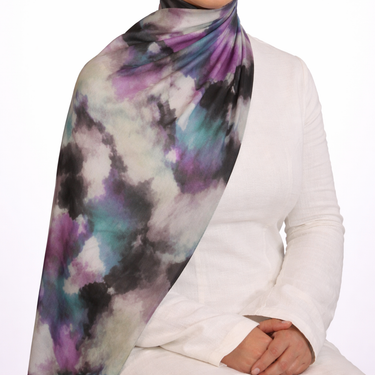 Twilight Watercolour Modal Hijab #28
