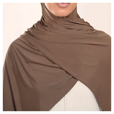 Coffee Liquid Jersey Hijab