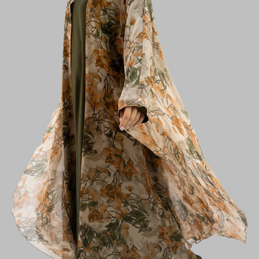 Floral Premium Printed Chiffon Farasha