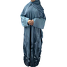 Green Watercolour Batwing Closed Abaya