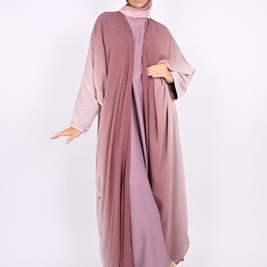 Ombre Pink - Glitter Abaya Set