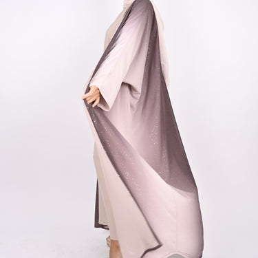 Ombre Mauve - Glitter Abaya Set