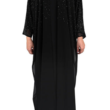 Laylah Cape Stone Work Embellished Abaya