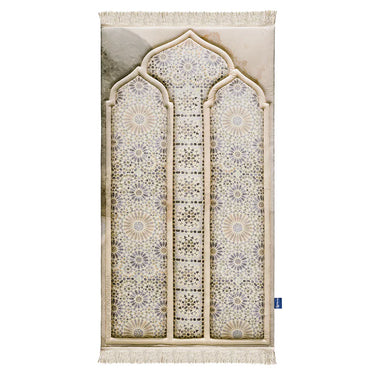 Adult Premium Padded Prayer Mat with Moroccan Mosaic