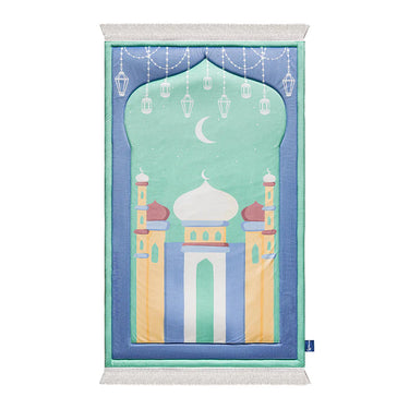 Padded Kids Prayer Mat with Aqua Mumbai Mosque