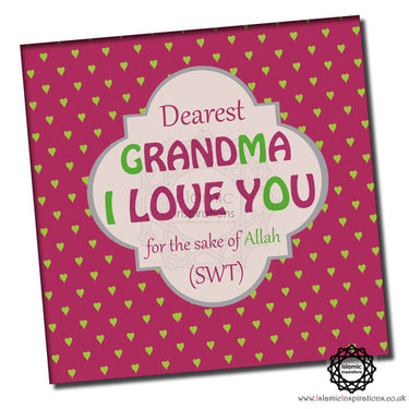 Grandma I Love You Greeting card