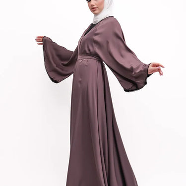 Makeba Mauve Pearl Abaya