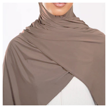 Mocha Liquid Jersey Hijab