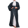 Navy Saree Wrap Kimono Abaya 