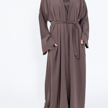 Open Abaya - Mauve