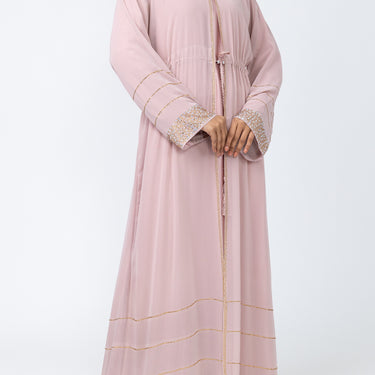 Ameerah Abaya 3 Piece set - Pink