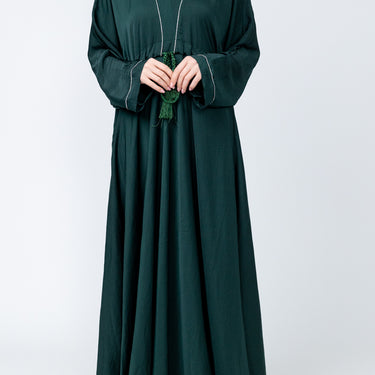 Empress Embellished Abaya - Green