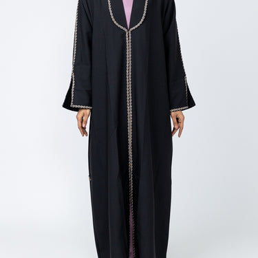 Fuwa Embellished Jacket Abaya
