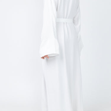 Open Abaya - White