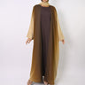 Ombre Caramel Glitter Abaya Set