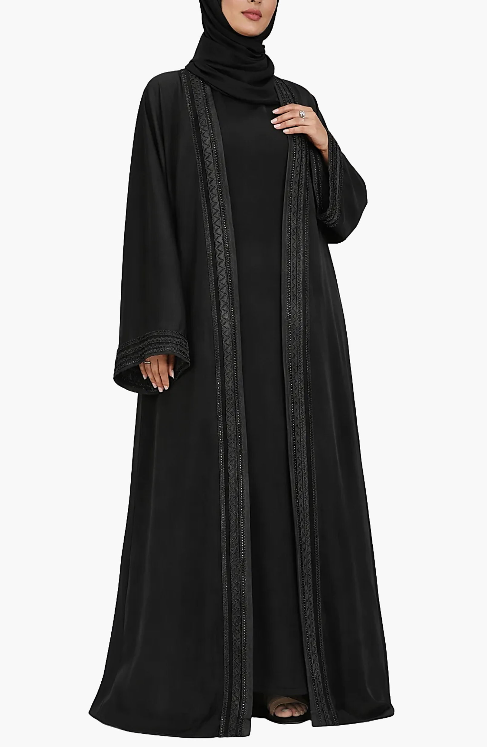 Sana Api Border Sana Embellished Border Abaya – Amsons