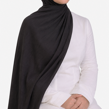 Black AirLite Rayon Hijab