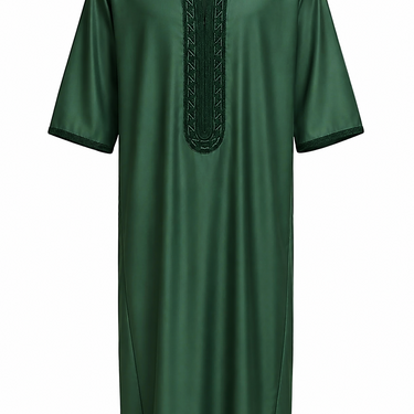 Bottle Green Moroccan Thobe