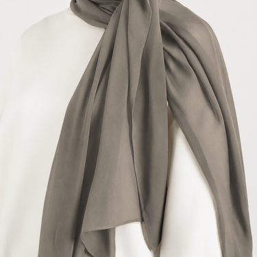 Mink Single Stitched Modal Hijab & Cap Set