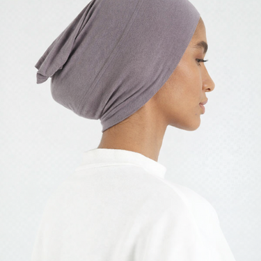 Mauve Single Stitched Modal Hijab & Cap Set