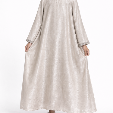 Stone Iridescent Embellished Girls Abaya