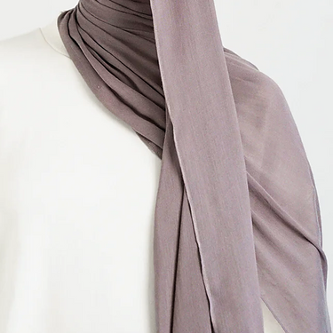 Mauve Single Stitched Modal Hijab & Cap Set