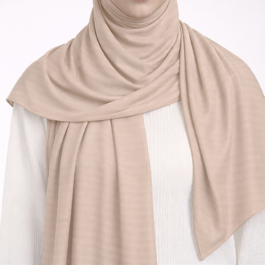 Thin Stripe Jersey - Nude