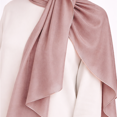 Pink Katan Silk Hijab