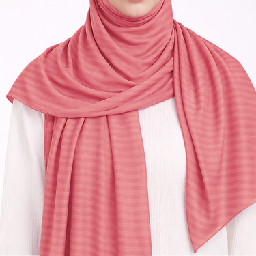 Thin Stripe Jersey - Bright Pink