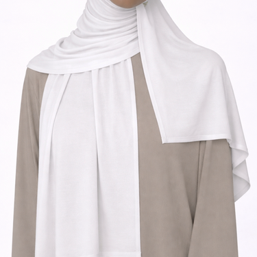 White Deluxe Egyptian Jersey
