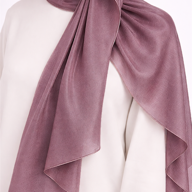 Rose Katan Silk Hijab