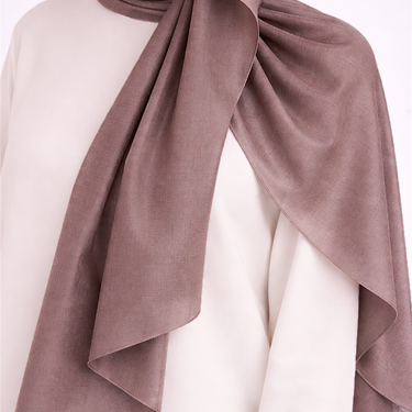 Mauve Katan Silk Hijab
