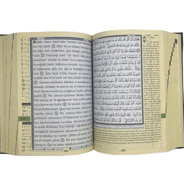 Tajweed Quran with English Translation and Transliteration Green