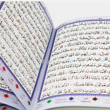 Holy Qur'an Colour Coded Tajweed Rules 13 Lines