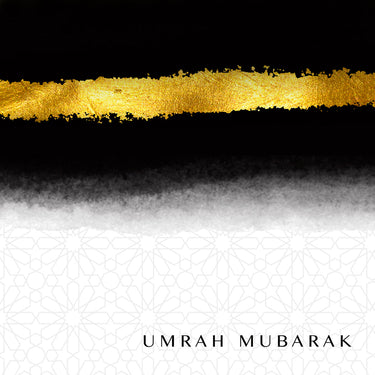Umrah Mubarak Black & Gold