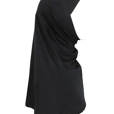 Black Two Piece Medium Hijab T200