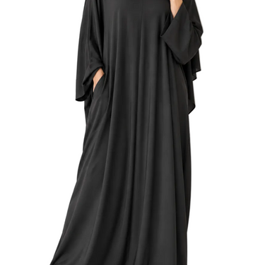 Black Jersey Abaya