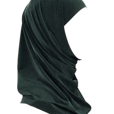Bottle Green Two Piece Medium Hijab T200