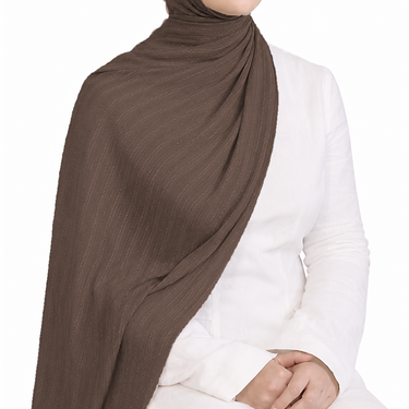 Brown AirLite Stitch Hijab