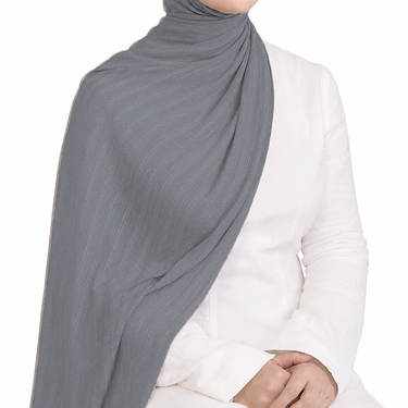 Charcoal AirLite Stitch Hijab
