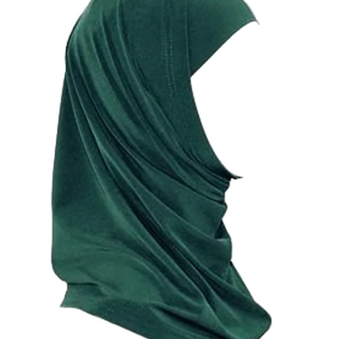 Green Two Piece Medium Hijab T200