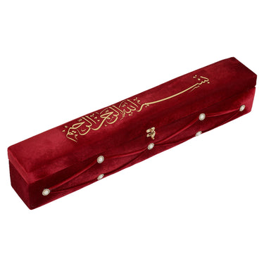 Velvet Pearl Prayer Box - Red