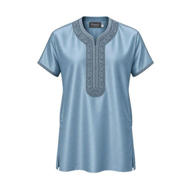 Mint Blue Boys Moroccan Thobe